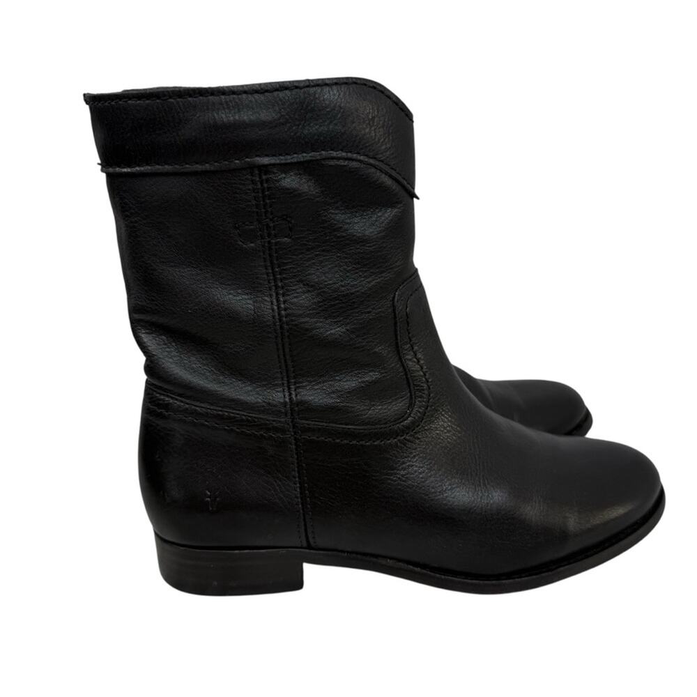 FRYE  Cara Roper Black Leather Ankle Boots - Women’s Sz 7.5